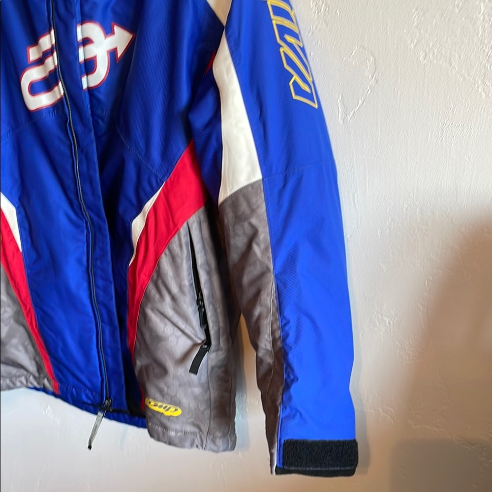 Kids Blue and Red Racing Jacket - Picture 6 of 11